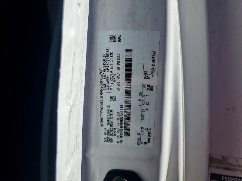 2014 Ford Econoline მანქანა იყიდება აუქციონზე, vin: 1FDFE4FS9EDA41119, აუქციონის ნომერი: 54818026
