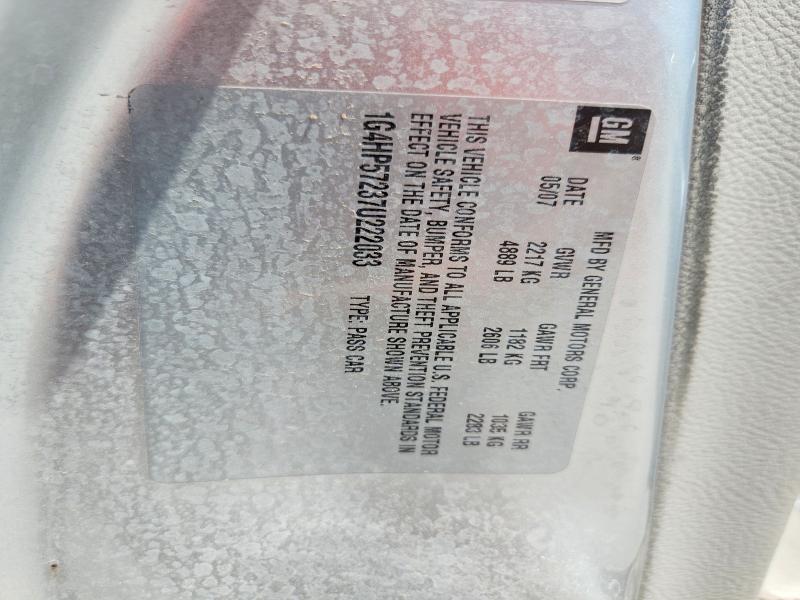 Aukcja sprzedaży 2007 Buick Lucerne, vin: 1G4HP57237U222033, numer aukcji: 58109496