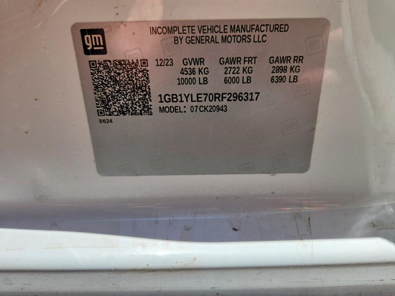Aukcja sprzedaży 2024 Chevrolet Silverado, vin: 1GB1YLE70RF296317, numer aukcji: 56079326