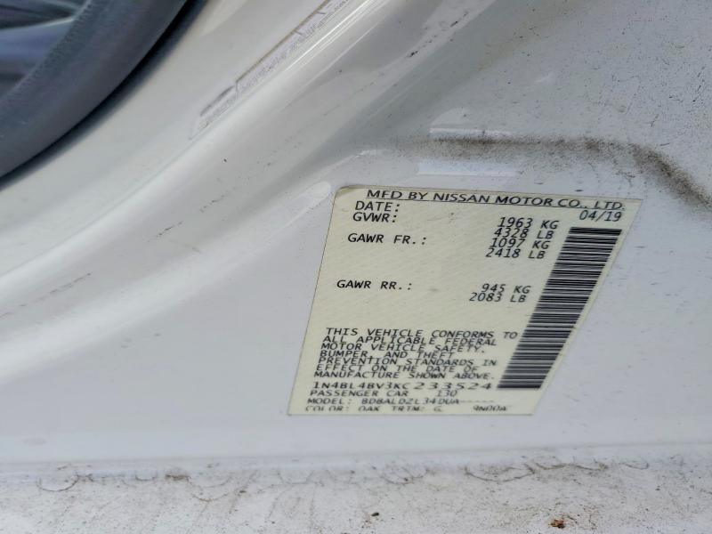 Продаж на аукціоні авто 2019 Nissan Altima, vin: 1N4BL4BV3KC233524, номер лоту: 59356326