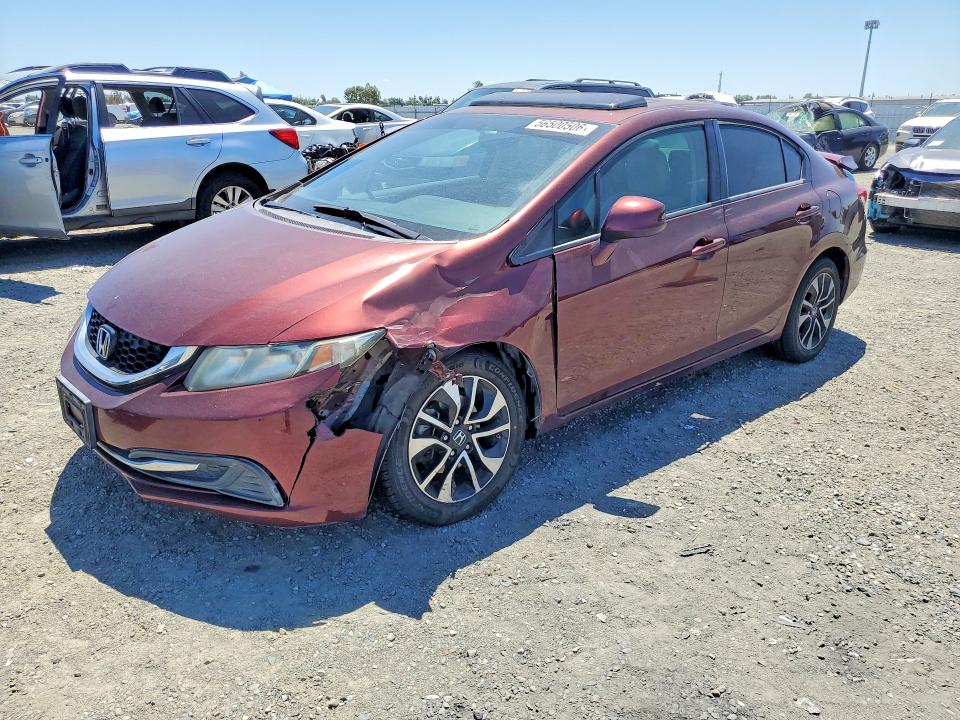 Auction sale of the 2013 Honda Civic, vin: 19XFB2F81DE237980, lot number: 56500506