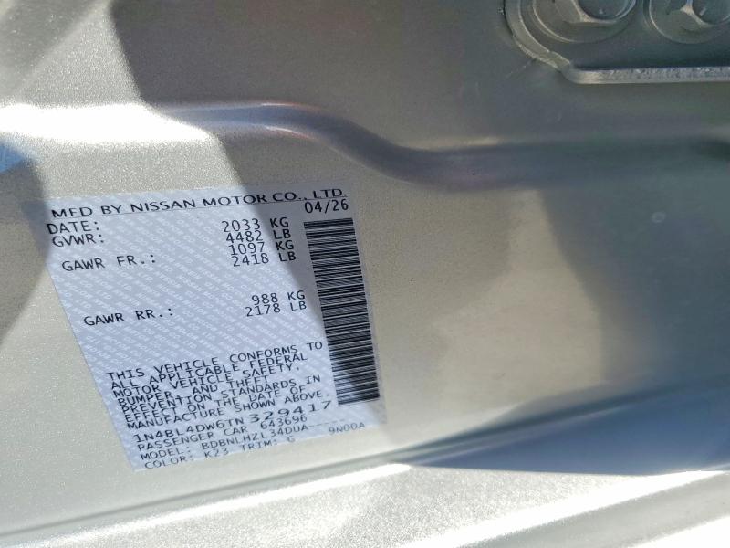 Продаж на аукціоні авто 2026 Nissan Altima, vin: 1N4BL4DW6TN329417, номер лоту: 56871446