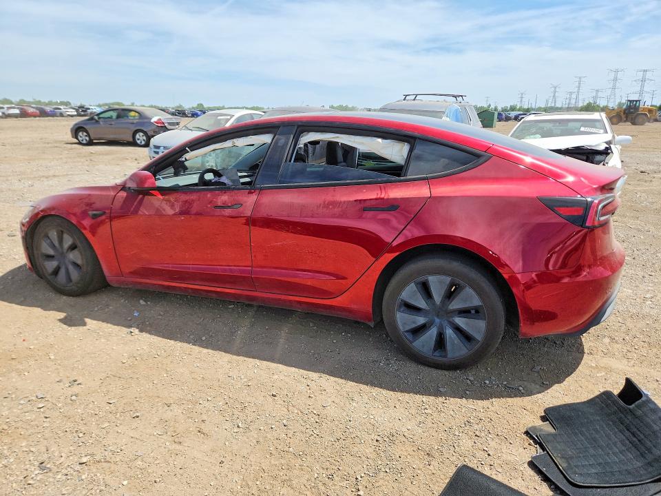 2025 Tesla Model 3 მანქანა იყიდება აუქციონზე, vin: 5YJ3E1EB3SF938187, აუქციონის ნომერი: 55884566