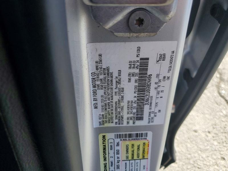 56122576 :رقم المزاد ، 3LN6L2LU0ER824496 vin ، 2014 Lincoln Mkz مزاد بيع