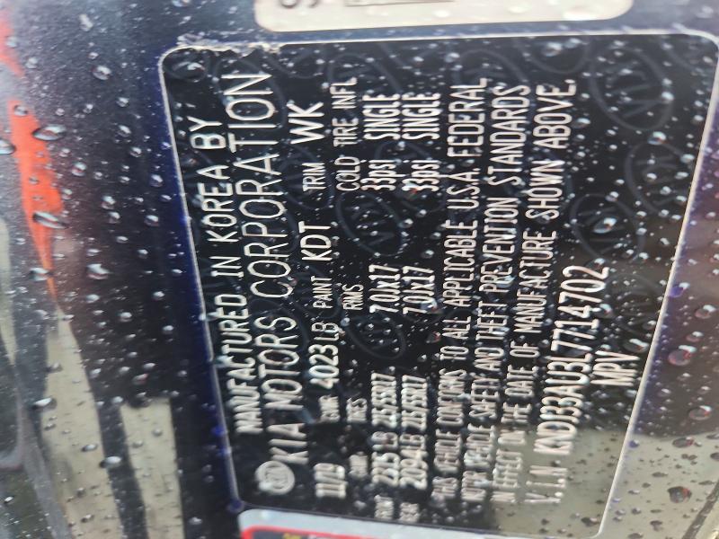 Aukcja sprzedaży 2020 Kia Soul, vin: KNDJ33AU3L7714702, numer aukcji: 57718616