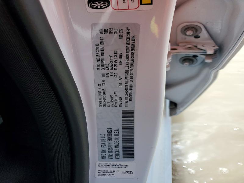 58811946 :رقم المزاد ، 1C6SRFFT6NN380224 vin ، 2022 Ram 1500 مزاد بيع