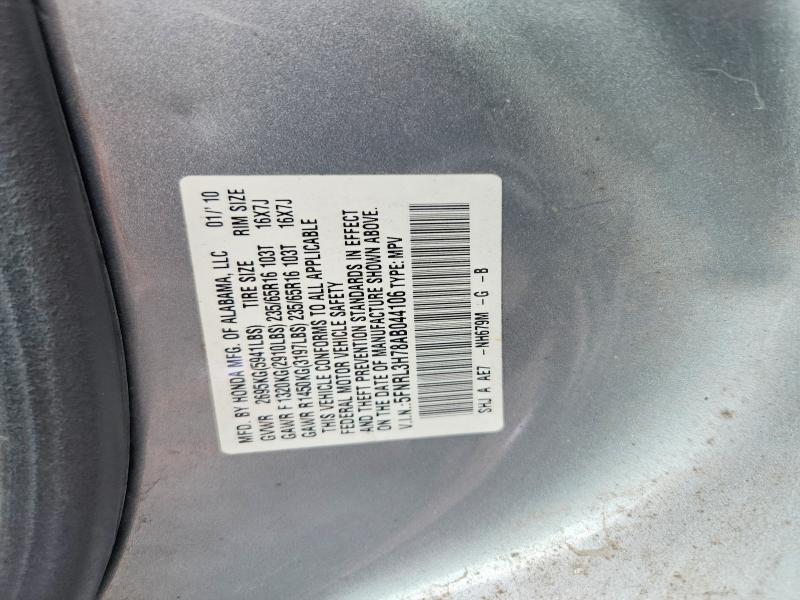 Продаж на аукціоні авто 2010 Honda Odyssey, vin: 5FNRL3H78AB044106, номер лоту: 58262246