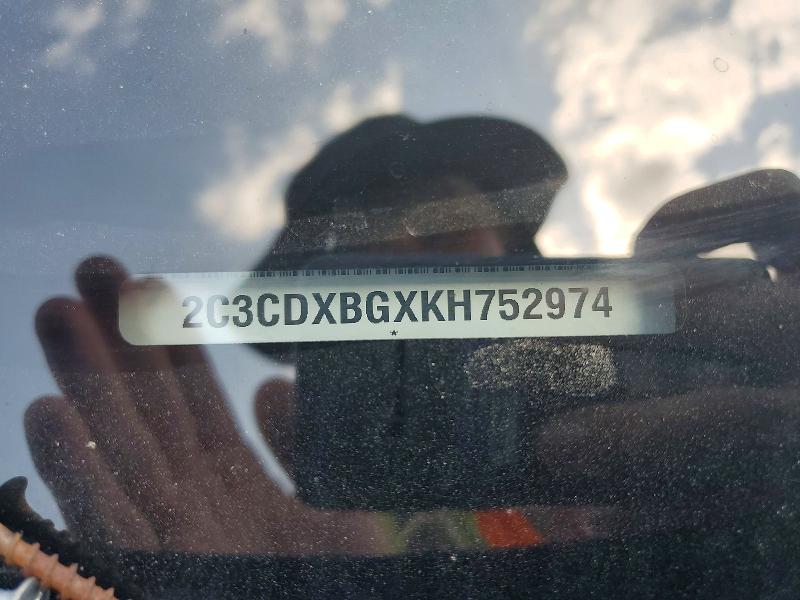 Продаж на аукціоні авто 2019 Dodge Charger, vin: 2C3CDXBGXKH752974, номер лоту: 58349966