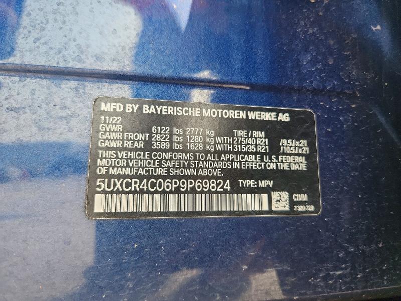 Aukcja sprzedaży 2023 Bmw X5, vin: 5UXCR4C06P9P69824, numer aukcji: 58455686