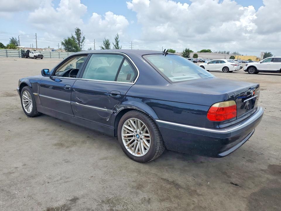 2001 Bmw 740 მანქანა იყიდება აუქციონზე, vin: WBAGH83471DP25350, აუქციონის ნომერი: 74514325
