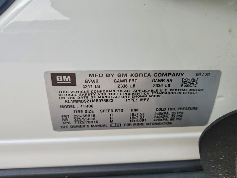 Aukcja sprzedaży 2021 Buick Encore Gx, vin: KL4MMBS21MB076623, numer aukcji: 58533296