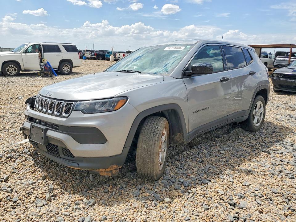 59131506 :رقم المزاد ، 3C4NJDAN6PT524447 vin ، 2023 Jeep Compass مزاد بيع