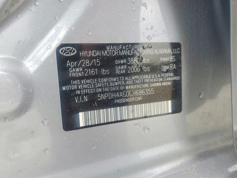 Продаж на аукціоні авто 2016 Hyundai Elantra, vin: 5NPDH4AE0GH686355, номер лоту: 57680996