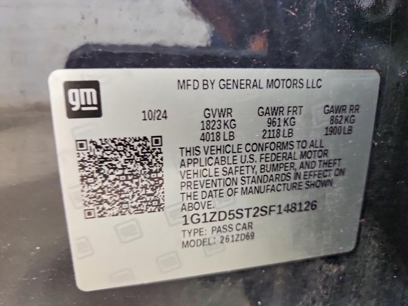 Aukcja sprzedaży 2025 Chevrolet Malibumlt, vin: 1G1ZD5ST2SF148126, numer aukcji: 57447896