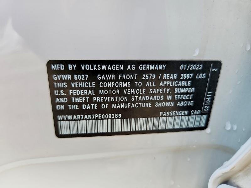 Aukcja sprzedaży 2023 Volkswagen Arteon, vin: WVWAR7AN7PE009286, numer aukcji: 57251066