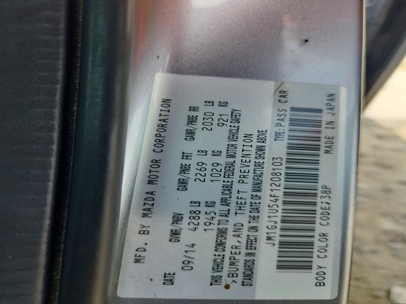 Продаж на аукціоні авто 2015 Mazda 6, vin: JM1GJ1U54F1208103, номер лоту: 59077036