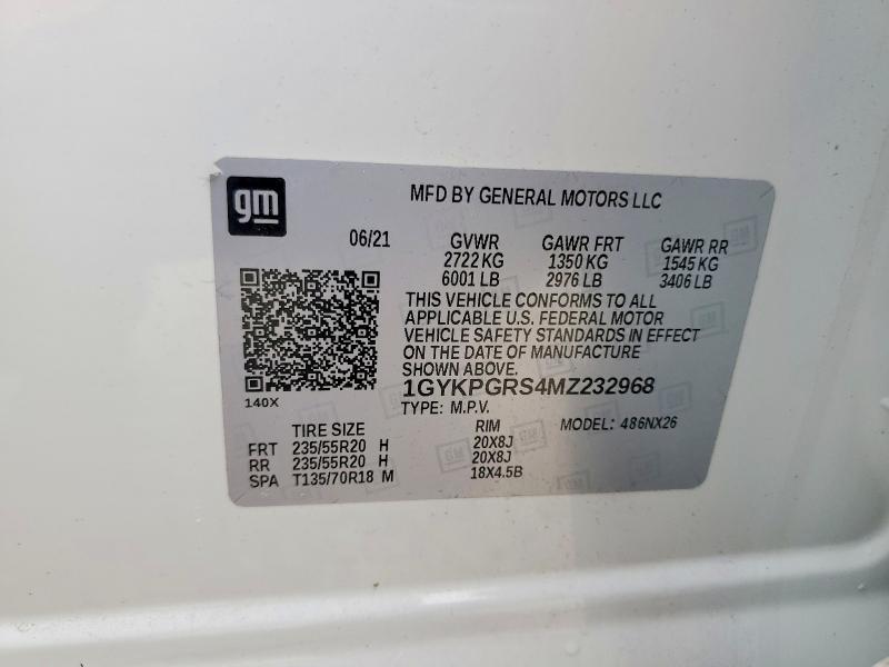 Продажа на аукционе авто 2021 Cadillac Xt6, vin: 1GYKPGRS4MZ232968, номер лота: 56437986