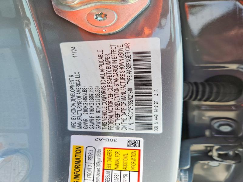 Aukcja sprzedaży 2025 Honda Accord, vin: 1HGCY2F59SA021948, numer aukcji: 56253366