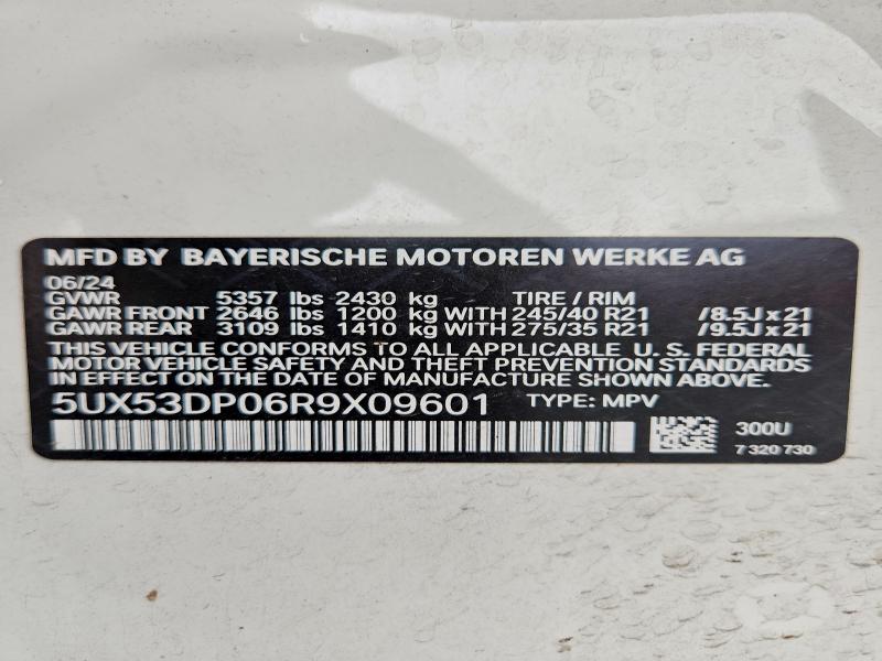 Продаж на аукціоні авто 2024 Bmw X3, vin: 5UX53DP06R9X09601, номер лоту: 58273476