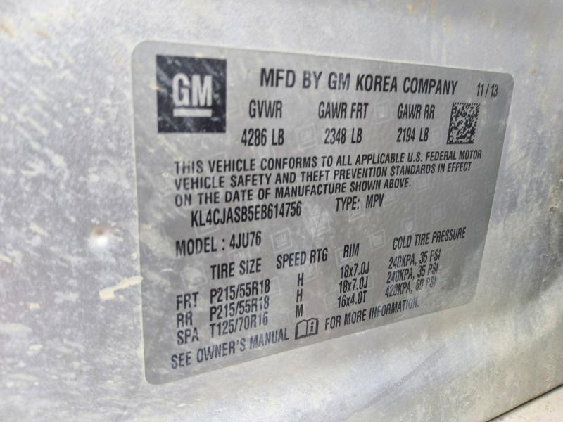 Продаж на аукціоні авто 2014 Buick Encore, vin: KL4CJASB5EB614756, номер лоту: 55619096
