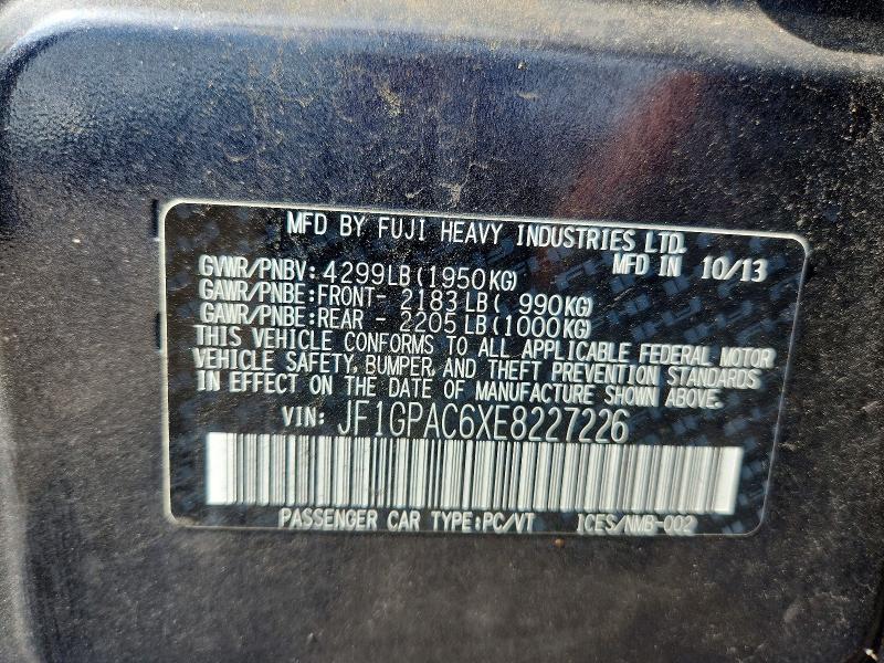 Aukcja sprzedaży 2014 Suba Impreza Sedan Limite, vin: JF1GPAC6XE8227226, numer aukcji: 57114556