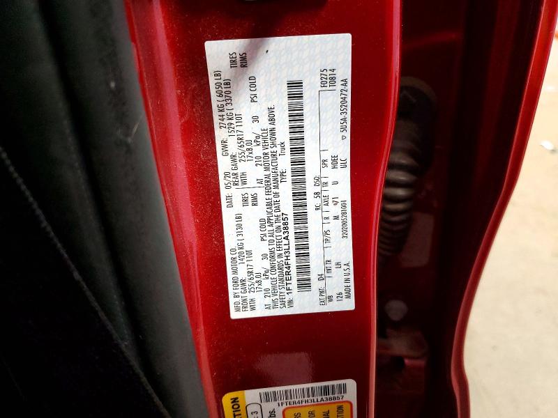 57769776 :رقم المزاد ، 1FTER4FH3LLA38857 vin ، 2020 Ford Ranger مزاد بيع