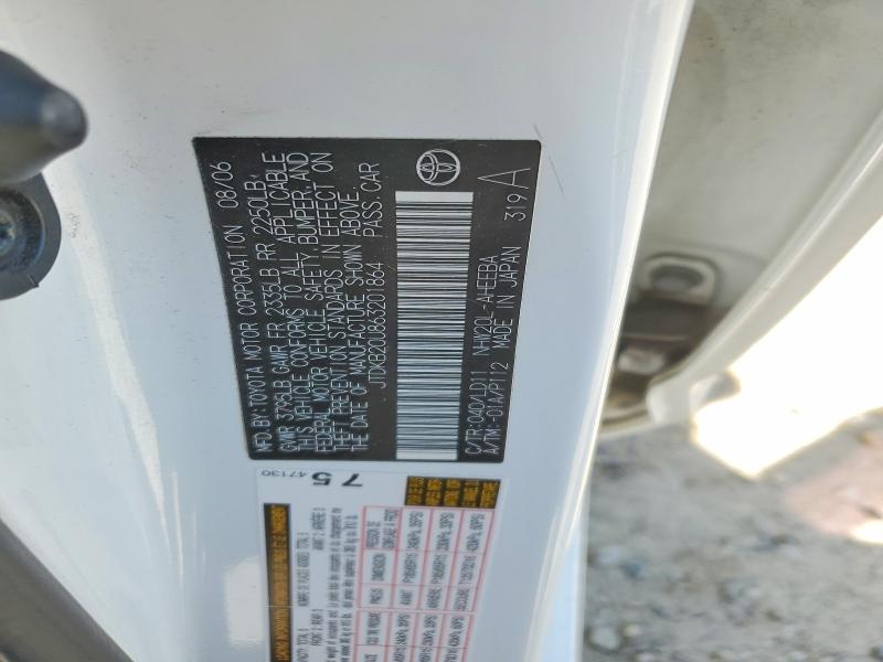 Продаж на аукціоні авто 2006 Toyota Prius, vin: JTDKB20U863201864, номер лоту: 56653606