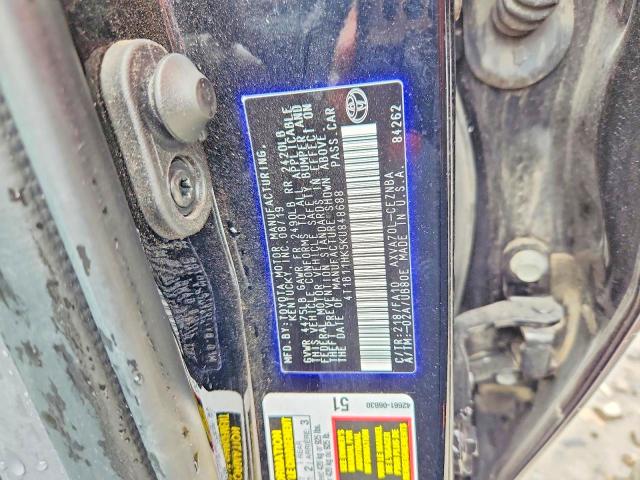 Продаж на аукціоні авто 2019 Toyota Camry, vin: 4T1B11HK5KU848688, номер лоту: 58363946