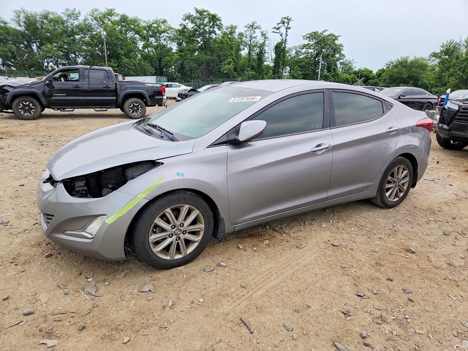 57297646 :رقم المزاد ، 5NPDH4AEXGH662757 vin ، 2016 Hyundai Elantra مزاد بيع