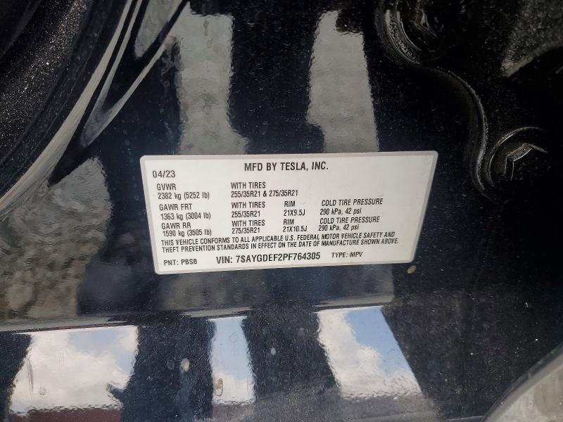 56511026 :رقم المزاد ، 7SAYGDEF2PF764305 vin ، 2023 Tesla Model Y مزاد بيع