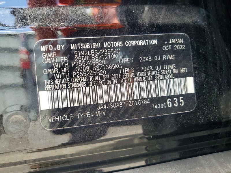 Aukcja sprzedaży 2023 Mitsubishi Outlander, vin: JA4J3UA87PZ016784, numer aukcji: 56577186