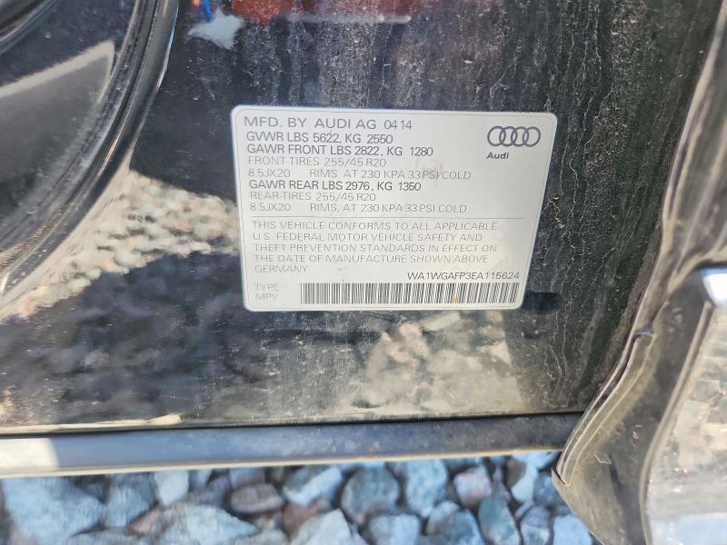 Продажа на аукционе авто 2014 Audi Q5, vin: WA1WGAFP3EA115624, номер лота: 56985546