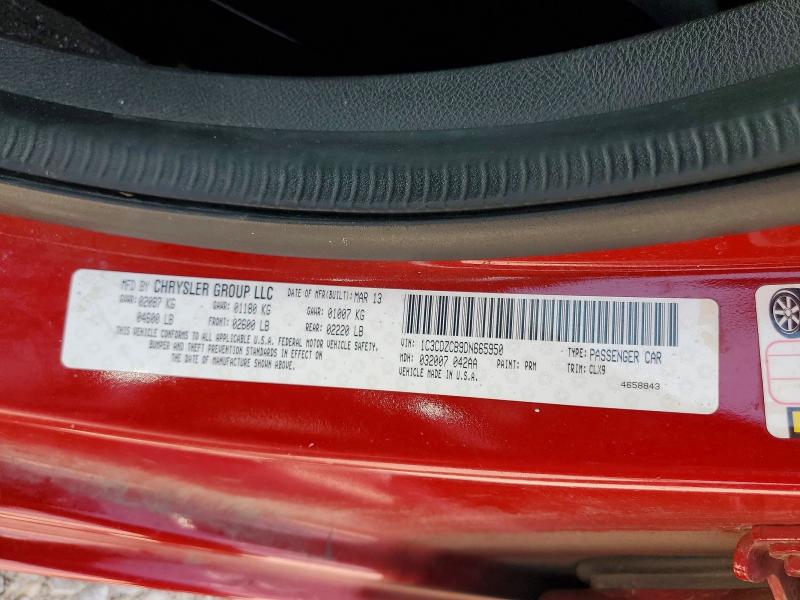 Продажа на аукционе авто 2013 Dodge Avenger, vin: 1C3CDZCB9DN665950, номер лота: 55235636