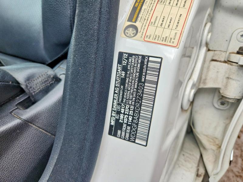 2013 Mercedes-benz C მანქანა იყიდება აუქციონზე, vin: WDDGF8ABXDR273403, აუქციონის ნომერი: 56789006
