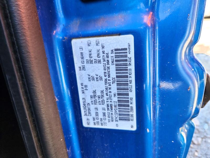 2000 Dodge Ram 1500 მანქანა იყიდება აუქციონზე, vin: 3B7HC13Z4YG109112, აუქციონის ნომერი: 51922386