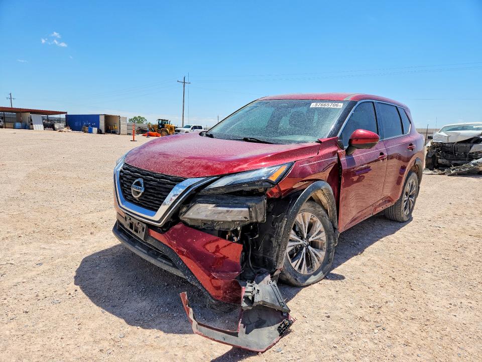 57665706 :رقم المزاد ، 5N1AT3BA3MC809883 vin ، 2021 Nissan Rogue مزاد بيع