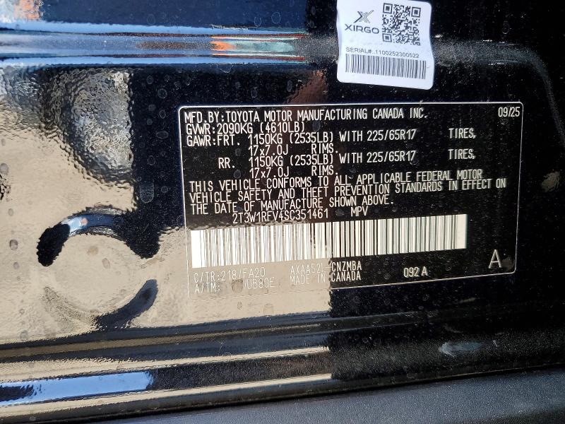 54708336 :رقم المزاد ، 2T3W1RFV4SC351461 vin ، 2025 Toyota Rav4 مزاد بيع