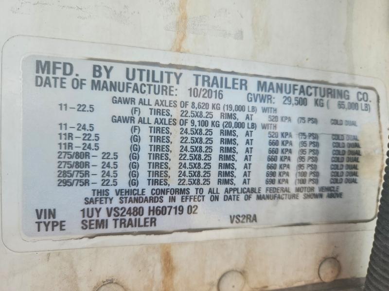 56496236 :رقم المزاد ، 1UYVS2480H6071902 vin ، 2017 Semi Trailer مزاد بيع