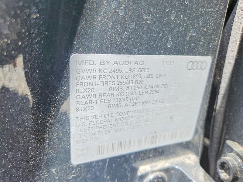 Продаж на аукціоні авто 2025 Audi Q5, vin: WA1FAAGU8S2117042, номер лоту: 57266496