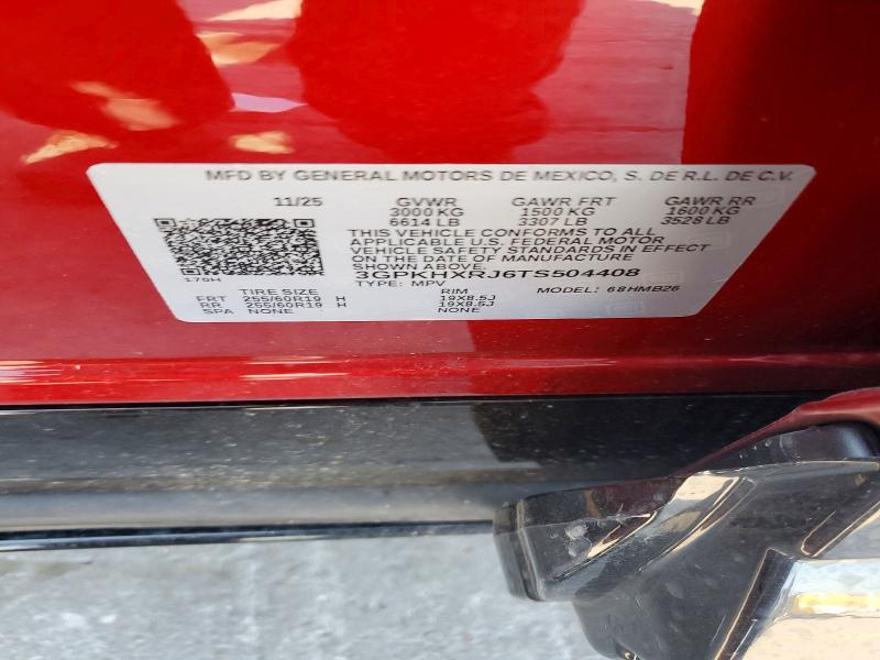 56660596 :رقم المزاد ، 3GPKHXRJ6TS504408 vin ، 2026 Honda Prologue مزاد بيع