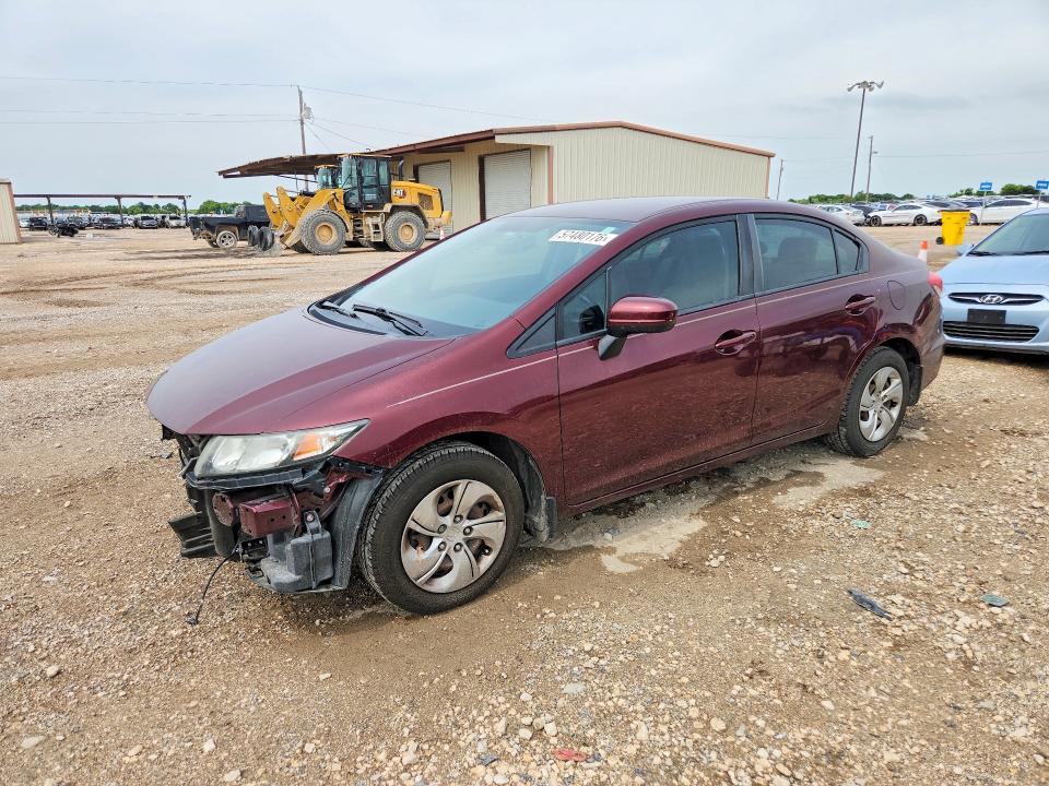 57480176 :رقم المزاد ، 19XFB2F59FE076691 vin ، 2015 Honda Civic مزاد بيع