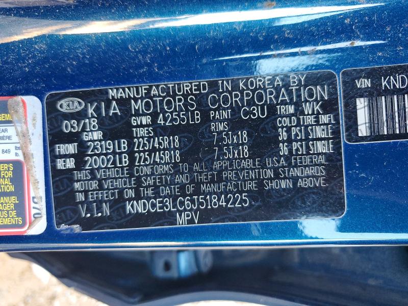 Auction sale of the 2018 Kia Niro, vin: KNDCE3LC6J5184225, lot number: 55585996