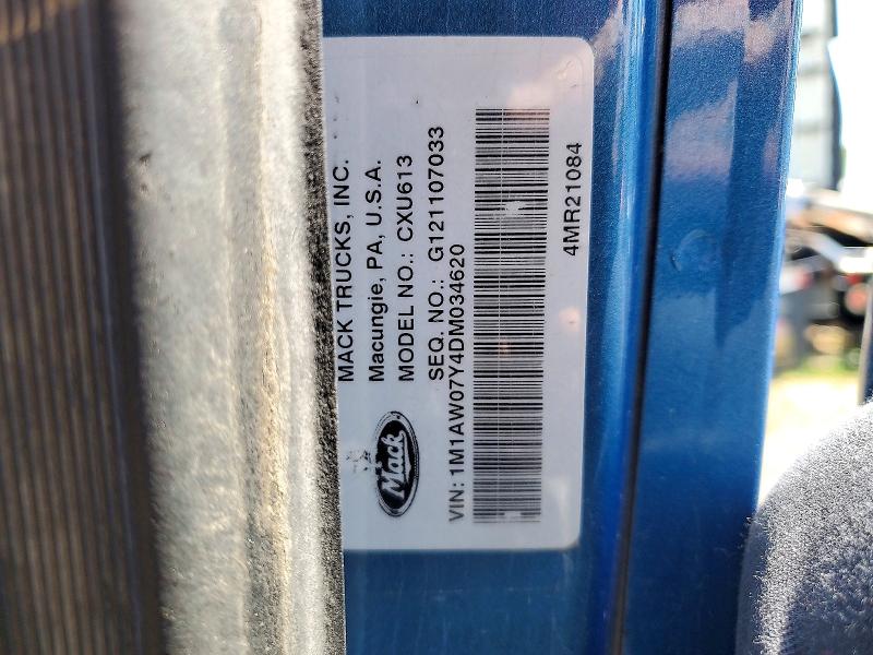 2013 Mack 600 მანქანა იყიდება აუქციონზე, vin: 1M1AW07Y4DM034620, აუქციონის ნომერი: 56101416