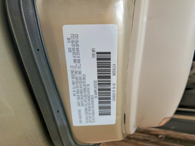 Aukcja sprzedaży 2008 Subaru Outback, vin: 4S4BP61C487351623, numer aukcji: 57238736