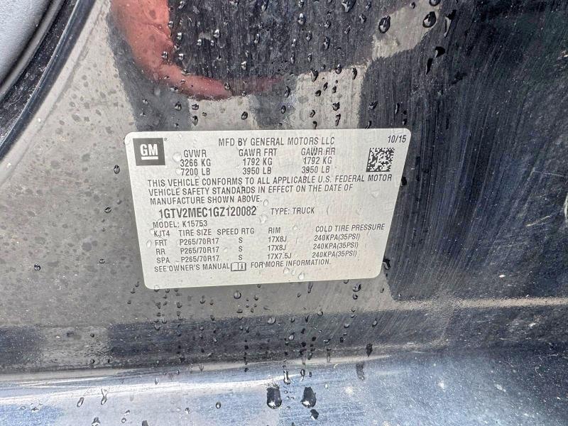 Продажа на аукционе авто 2016 Gmc Sierra, vin: 1GTV2MEC1GZ120082, номер лота: 56046926