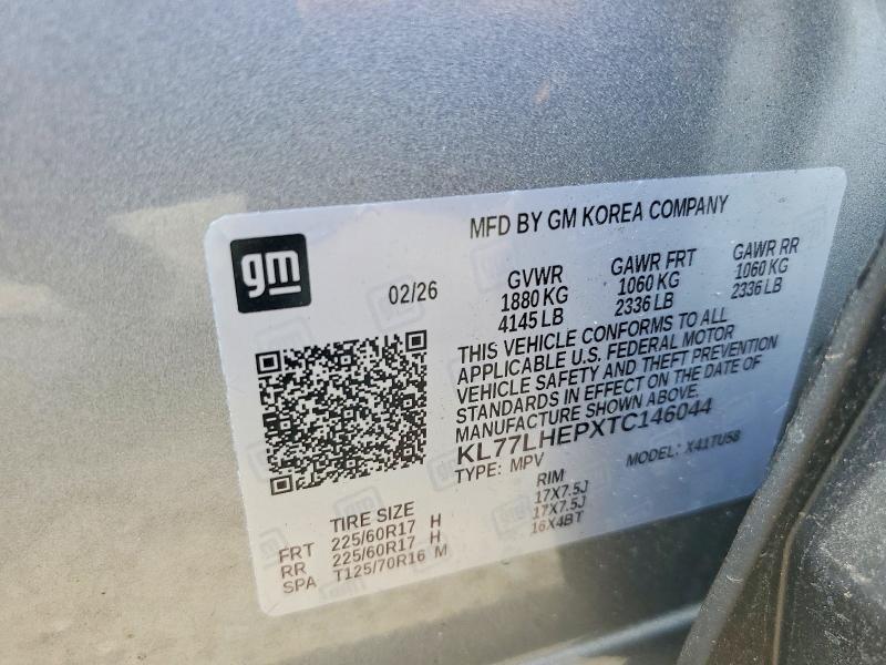 Продаж на аукціоні авто 2026 Chevrolet Trax, vin: KL77LHEPXTC146044, номер лоту: 58443436