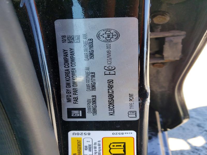 Продаж на аукціоні авто 2019 Chevrolet Spark, vin: KL8CD6SA8KC749150, номер лоту: 55876756