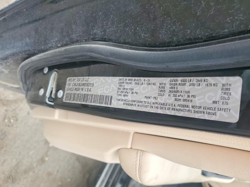Auction sale of the 2021 Jeep Grand Cherokee, vin: 1C4RJKBG6M8162619, lot number: 56597936