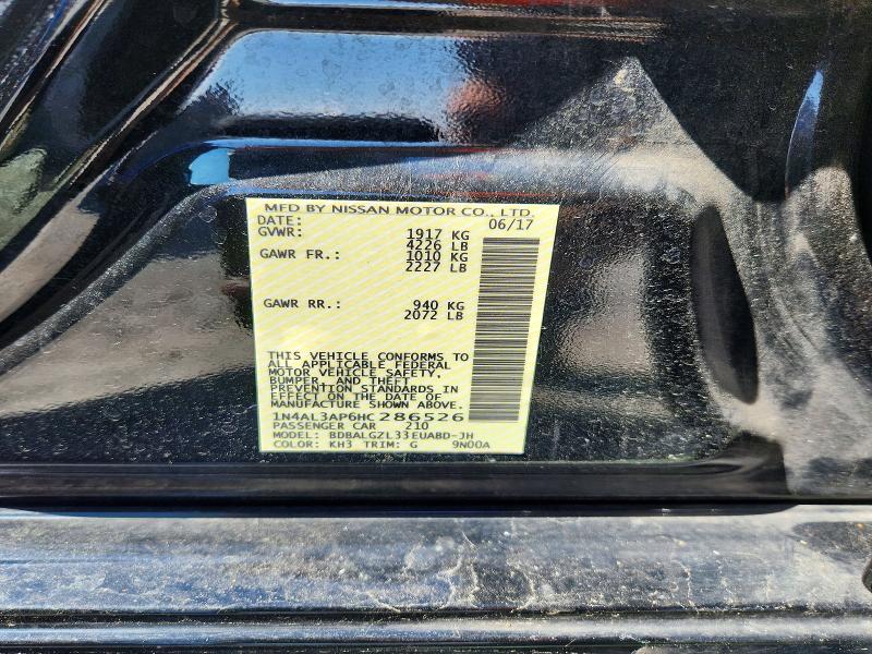 Aukcja sprzedaży 2017 Nissan Altima, vin: 1N4AL3AP6HC286526, numer aukcji: 55323136