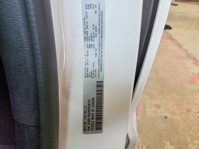 Aukcja sprzedaży 2025 Chrysler Pacifica, vin: 2C4RC1BG9SR548375, numer aukcji: 57709716
